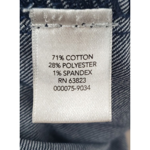 CJ Banks Denim Vest Womens Size 2XL Sleeveless Jean Top Jewel Buttons Pockets - Picture 4 of 9